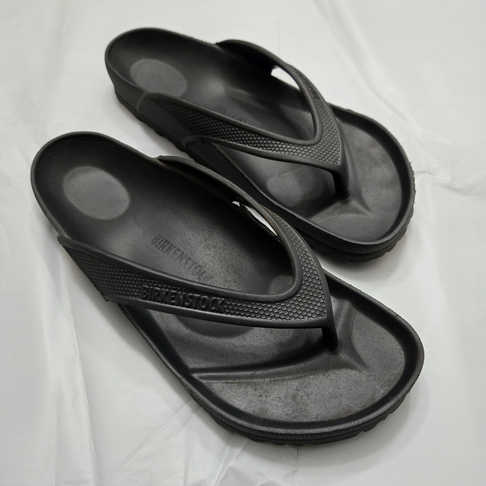 Birkenstock Honolulu EVA Flip Flop Women 9 Black Beach Pool Sandal Lightweight‎